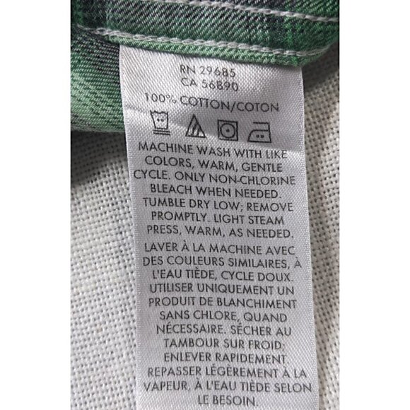 Pendleton Green and Black Lightweight Plaid Shirt Size M - Picture 4 of 5